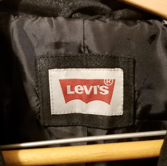 NWOT -Real Leather Levi's Metallic Jacket - Picture 5 of 10